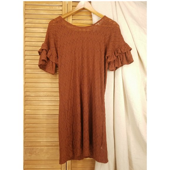 ❤Vintage Boho  Crochet Lace Dress - Picture 1 of 6